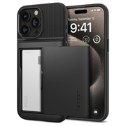 iPhone 15 Pro Max Spigen Slim Armor CS Hülle - Schwarz