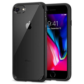 iPhone 7/8/SE (2020)/SE (2022) Spigen Ultra Hybrid 2 Hülle - Schwarz