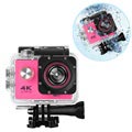 Sport SJ60 Wasserdichte 4K WiFi Action-Kamera - Hot Pink
