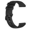 Sportarmband aus Silikon für Garmin Vivomove 3S/Vivoactive 4S/Active S - Schwarz