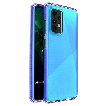 Spring Series Samsung Galaxy A52 5G, Galaxy A52s TPU Hülle - Durchsichtig / Dunkel Blau