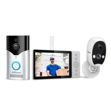 Srihome DH051_002_008 Smart Wireless Türklingel Set - EU Stecker