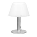 Solar-LED-Tischlampe aus Edelstahl - 10 LEDs, 2 Modi