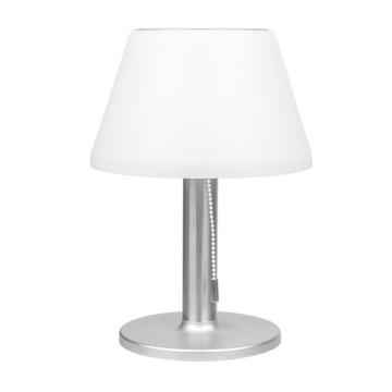 Solar-LED-Tischlampe aus Edelstahl - 10 LEDs, 2 Modi