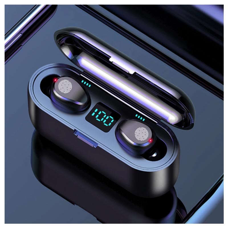 HiFi Bluetooth Wireless Headset mit Mikrofon 2200mAh 8D F9 TWS 5.0 Stereo 