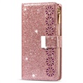 Starlight Serie Samsung Galaxy S22 5G Wallet Hülle - Roségold