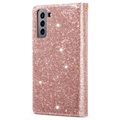 Starlight Serie Samsung Galaxy S22 5G Wallet Hülle - Roségold