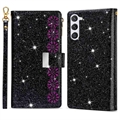 Starlight Serie Samsung Galaxy S23+ 5G Wallet Hülle - Schwarz