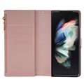 Starlight Serie Samsung Galaxy Z Fold4 5G Wallet Hülle - Roségold