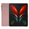 Starlight Serie Samsung Galaxy Z Fold4 5G Wallet Hülle - Roségold