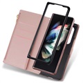 Starlight Serie Samsung Galaxy Z Fold4 5G Wallet Hülle - Roségold