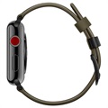 Apple Watch Series 7/SE/6/5/4/3/2/1 Stitched Lederarmband - 45mm/44mm/42mm - Grün