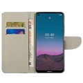 Style Series Nokia 5.4 Schutzhülle mit Geldbörse - Blau Schmetterling