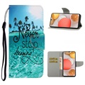 Style Series Samsung Galaxy A42 5G Wallet Hülle - Never Stop Dreaming