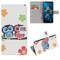 Style Series Huawei Nova 5T, Honor 20/20S Wallet Hülle - Eulen
