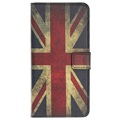 Style Series Samsung Galaxy A20e Wallet Hülle - Union Jack