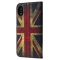 iPhone X / iPhone XS Style Serie Schutzhülle mit Geldbörse - Union Jack