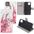 Style Series iPhone 11 Wallet Hülle - Rosa Blumen