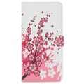 Style Series iPhone 11 Wallet Hülle - Rosa Blumen