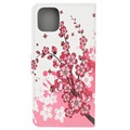 Style Series iPhone 11 Wallet Hülle - Rosa Blumen