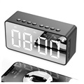 Stilvoller Bluetooth Lautsprecher mit LED-Wecker BT506 - Schwarz