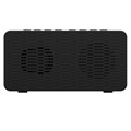 Stilvoller Bluetooth Lautsprecher mit LED-Wecker BT506 - Schwarz