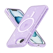 iPhone 16e Stylish Glitter Serie Hybrid Hülle - MagSafe-kompatibel
