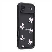 iPhone Air Stilvolle stoßfest TPU-Hülle mit erhöhten Kanten - Schwarz / Schleife