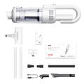 Suitu ST-8003CG Tragbarer 2-in-1-Staubsauger für Auto/Haus - 6000Pa - Weiß