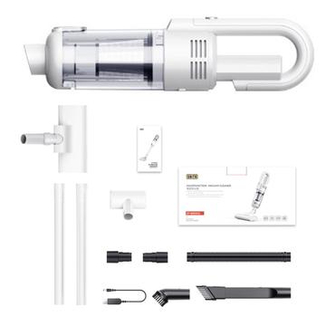 Suitu ST-8003CG Tragbarer 2-in-1-Staubsauger für Auto/Haus - 6000Pa - Weiß