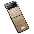 Sulada Celebrity Serie Samsung Galaxy Z Flip4 5G Hybrid Hülle - Gold