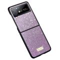 Sulada Celebrity Serie Samsung Galaxy Z Flip4 5G Hybrid Hülle - Violett