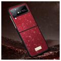 Sulada Celebrity Serie Samsung Galaxy Z Flip4 5G Hybrid Hülle - Rot