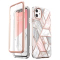 Supcase Cosmo iPhone 11 Hybrid Hülle - Rosa Marmor