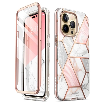 Supcase Cosmo Samsung Galaxy A33 5G Hybrid Hülle - Rosa Marmor