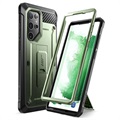 Supcase Unicorn Beetle Pro Samsung Galaxy S22 Ultra 5G Hybrid Hülle - Armee Grün