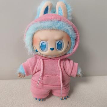 Jogginganzug Outfit Set Labubu Puppe 17cm - Rosa