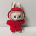 Labubu Puppe 17cm Jogginganzug Outfit Set - Rot