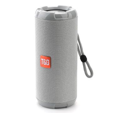 T&G TG621 Tragbarer TWS Bluetooth-Lautsprecher TF-Karte FM Outdoor Wasserdicht Kabelloser Subwoofer (CE-zertifiziert) - Grau