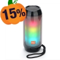 T&G TG-311 Tragbarer Bluetooth Lautsprecher mit LED-Licht - Schwarz