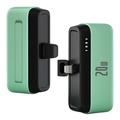 T160 Mini Portable Lightning Power Bank - PD 20W, 5000mAh - Grün