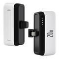 T160 Mini Portable Lightning Power Bank - PD 20W, 5000mAh - Weiß