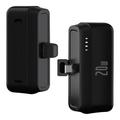 T160 Mini Portable USB-C Power Bank - PD 20W, 5000mAh - Schwarz