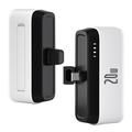T160 Mini Portable USB-C Power Bank - PD 20W, 5000mAh - Weiß