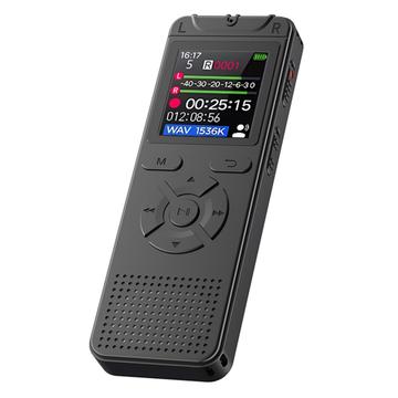 T53 Tragbarer Diktierrekorder mit MP3-Player und Rauschunterdrückung - Schwarz