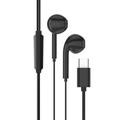 TIANSTON E50 Typ-C kabelgebundene Kopfhörer digitale Dekodierung Drahtsteuerung Musik Headset - schwarz
