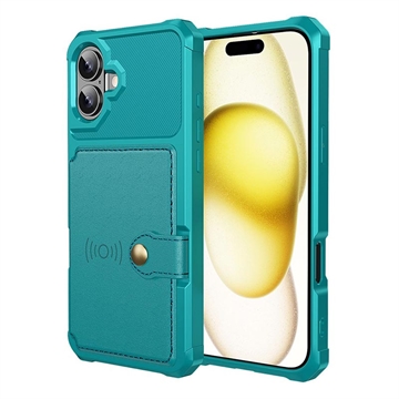 iPhone 17 TPU Hülle mit Kartensteckplatz - Türkis