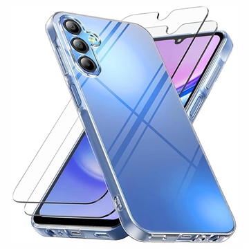 Samsung Galaxy A17/A26 TPU Hülle mit 2x Panzerglas - Durchsichtig