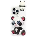 3D-Figurenserie iPhone 14 Pro TPU Hülle - Süßer Panda