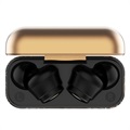 TS-100 Graffiti TWS Ohrhörer mit Bluetooth 5.0 - Schwarz / Gold